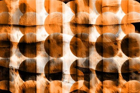 Abstract wavy lines.Grungy spotted pattern.African design. イラスト素材