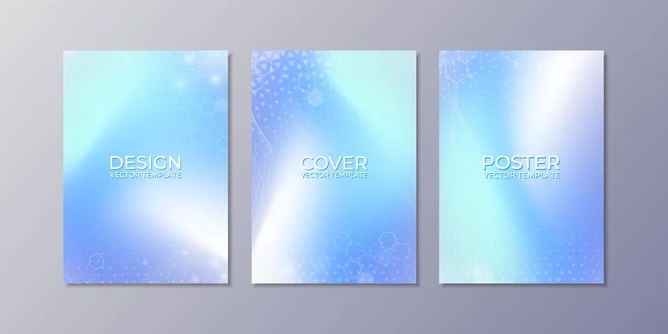 Abstract wavy liquid background. Gradient mesh. Variation set. Blue green s.. Stock Illustration