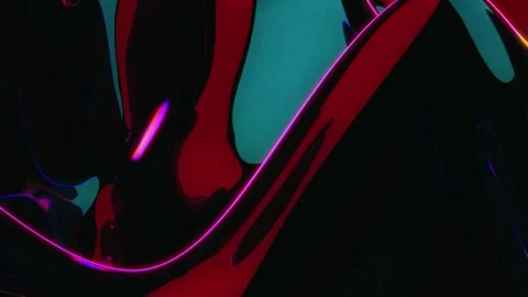 Abstract Wavy Liquid Background Loop Video Stock Footage 337636837