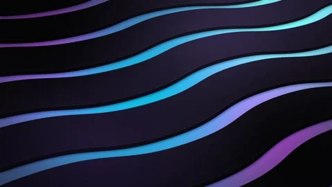 Abstract wavy liquid motion video background Stock Footage 247401473