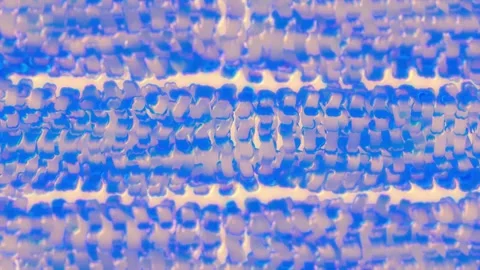 Abstract Wavy Movement of 3D Lines and Particles 03. 4K Video stock 296216010