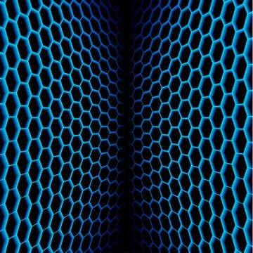 Abstract wavy net with hex cells Stock Illustration