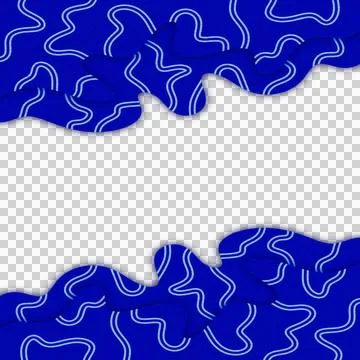 Abstract Wavy Papercut Frame Foto stock