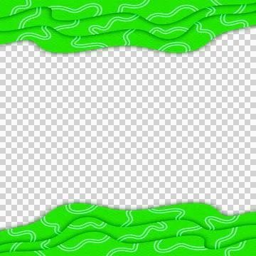 Abstract Wavy Papercut Frame Stock Photos