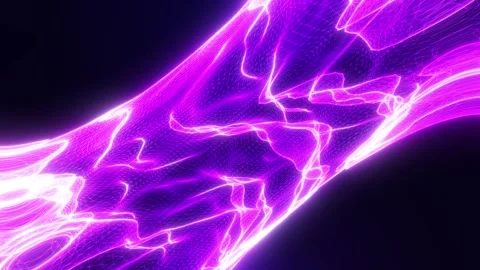 Abstract wavy particle shape, digital wave from dots, futuristic background.. Stock Footage 288318374