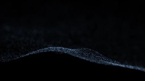 Abstract wavy particles seamless loop background Stock Footage 324207099