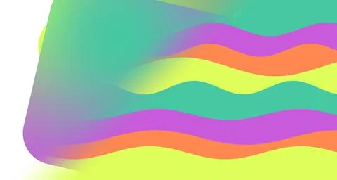 Abstract wavy pattern blending rainbow tones Stock Illustration