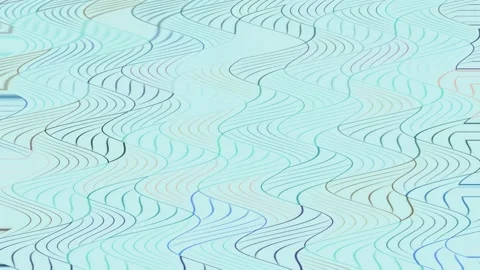 Abstract Wavy Pattern in Blue and Green Stock Footage 289130701