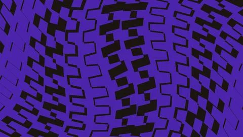 Abstract wavy pattern with blue and black geometric shapes Illustrazione stock