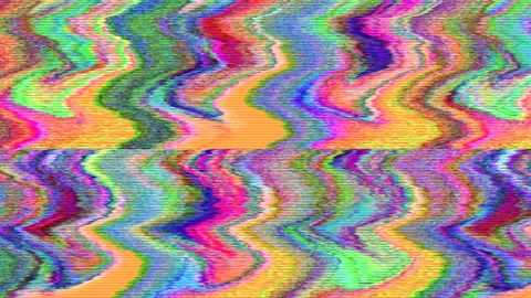 Abstract wavy pattern, colorful light transformations glittering background. Stock Footage 151220309