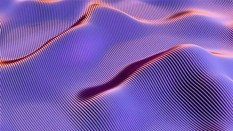 Abstract wavy pattern with flowing lines in blue and red tones.. Illustrazione stock