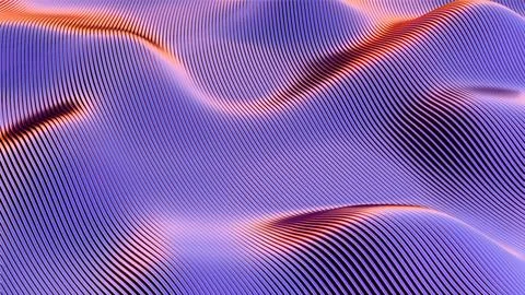 Abstract wavy pattern with flowing lines in blue and red tones.. Illustrazione stock