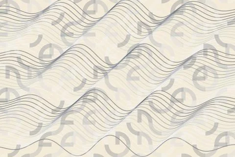 Abstract wavy pattern with flowing lines on light background Stock Photos