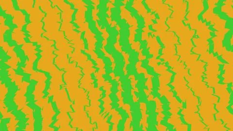 Abstract wavy pattern with green and gold vertical lines 库存插图