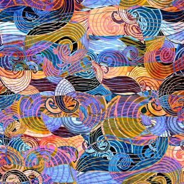 Abstract wavy pattern Stock Illustration