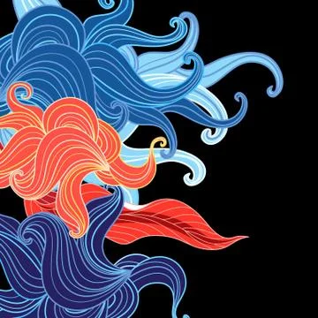 Abstract wavy pattern Stock Illustration