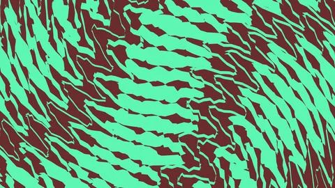 Abstract wavy pattern with mint green and dark red colors イラスト素材