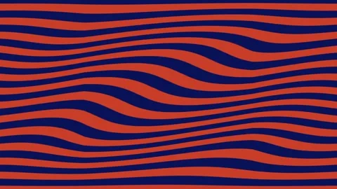 Abstract wavy pattern with orange and blue stripes for modern graphic design. Stock Footage 319922262