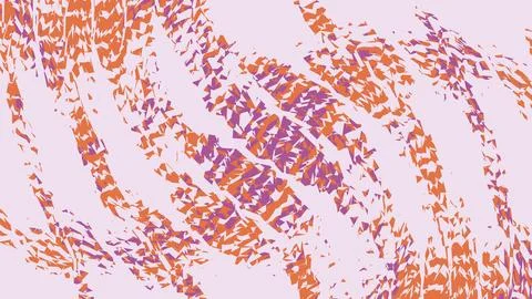 Abstract wavy pattern with orange and pink textures Illustrazione stock