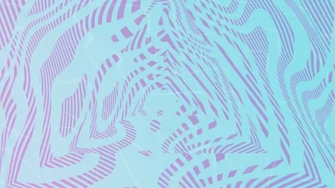 Abstract wavy pattern with pastel purple stripes on aqua background an featuring Video stock 334825073