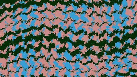 Abstract wavy pattern with pink blue and dark green lines Stock Illustration