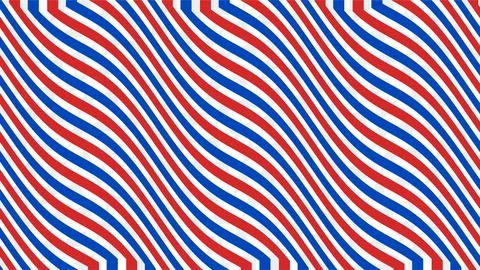 Abstract Wavy Pattern with Red Blue and White Colors. Stock Illustration