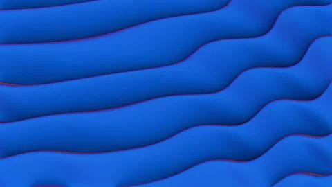 Abstract wavy pattern with smooth blue tones and subtle red accents.. Illustrazione stock