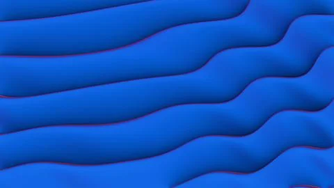 Abstract wavy pattern with smooth blue tones and subtle red accents.. Illustrazione stock