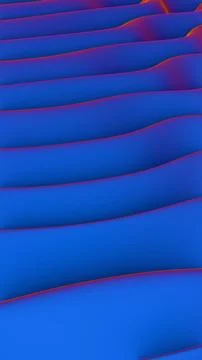 Abstract wavy pattern with smooth blue tones and subtle red accents.. Illustrazione stock