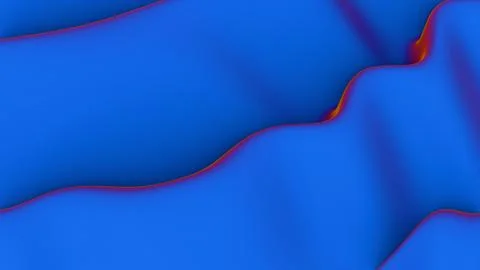 Abstract wavy pattern with smooth blue tones and subtle red accents.. Illustrazione stock