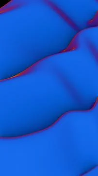 Abstract wavy pattern with smooth blue tones and subtle red accents.. Stock Illustration