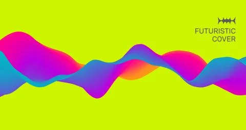 Abstract wavy pattern. Vector Illustration for banner, flyer, book cover, pos Stock Illustration