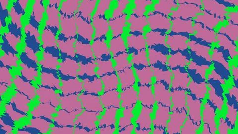 Abstract wavy pattern with vibrant green and blue lines Stockillustratie