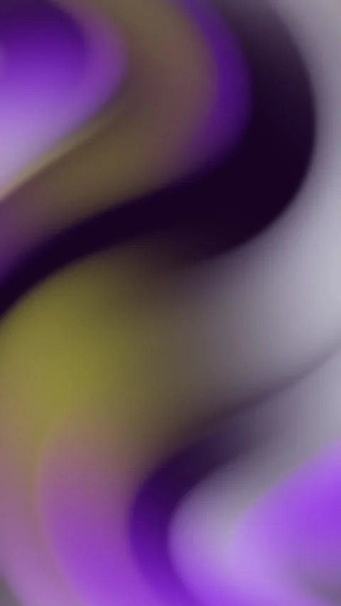 Abstract wavy pattern with vibrant purple, yellow, and black flowing design Stock Footage 317869772