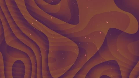 Abstract Wavy Pattern with Warm Tones and Cosmic Dot Elements Stock Footage 285716588