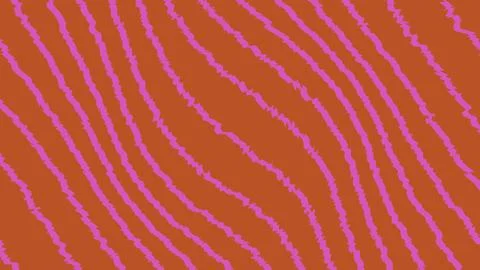 Abstract wavy pink lines on a solid brown background Stock Illustration