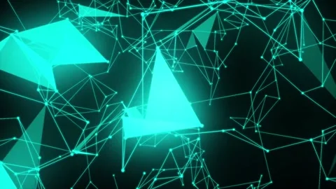 Abstract Wavy Plexus Background 02. 스톡 동영상 297870777