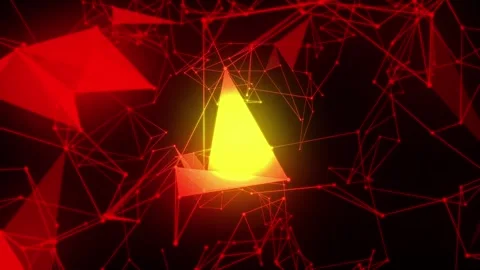 Abstract Wavy Plexus Background 03. Video stock 297870779