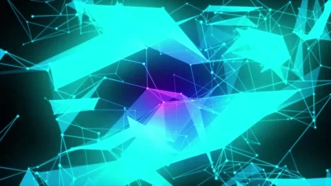 Abstract Wavy Plexus Background. Video stock 297870794