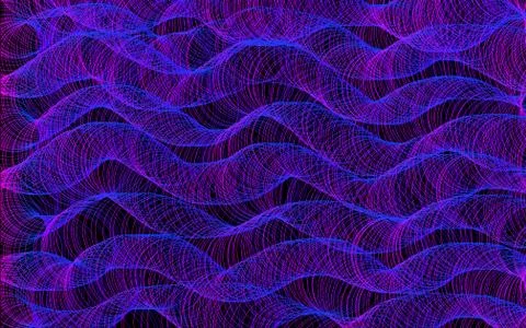 Abstract wavy plexus - - vector illustration イラスト素材