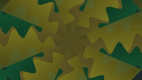 Abstract Wavy Radial Pattern in Earthy Green Tones Stock Footage 336269276