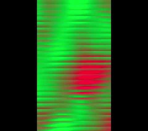 Abstract wavy red green motion graphic background Stock Footage 319400206