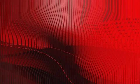 Abstract Wavy Red Line Pattern with Dark Shadows and Grainy Texture 스톡 일러스트