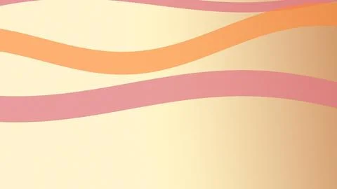 Abstract wavy retro background with smooth curves in pink, peach, and beige.. Stock Illustration
