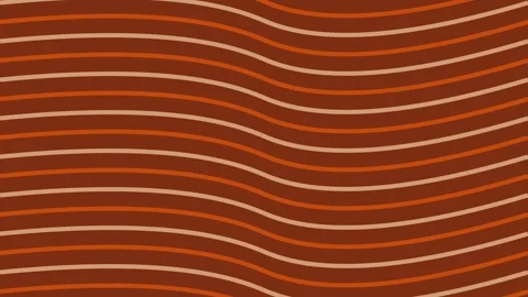 Abstract wavy ripple pattern background in warm orange and rust tones Stock Footage 343633686