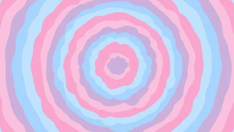 Abstract wavy round wiggly geometric forms background in pastel colors. Round Stock Footage 280087372