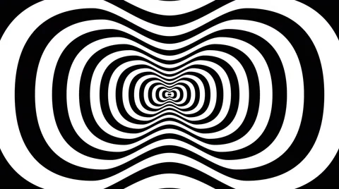 Abstract wavy shape with one crest -  visual illusion Vídeos de archivo 47193398