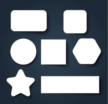Abstract wavy shape sticker design Stock Illustration