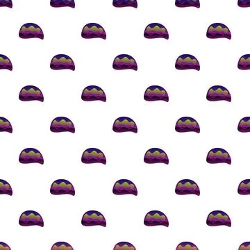 Abstract wavy shapes creating a modern seamless pattern イラスト素材
