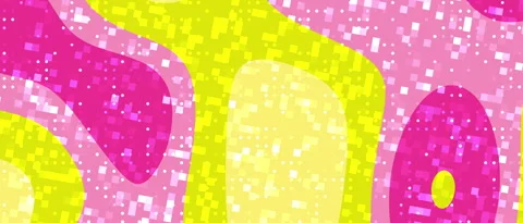 Abstract Wavy Shapes Flowing Motion Background Pink Yellow Pattern Animation Видео 347412936